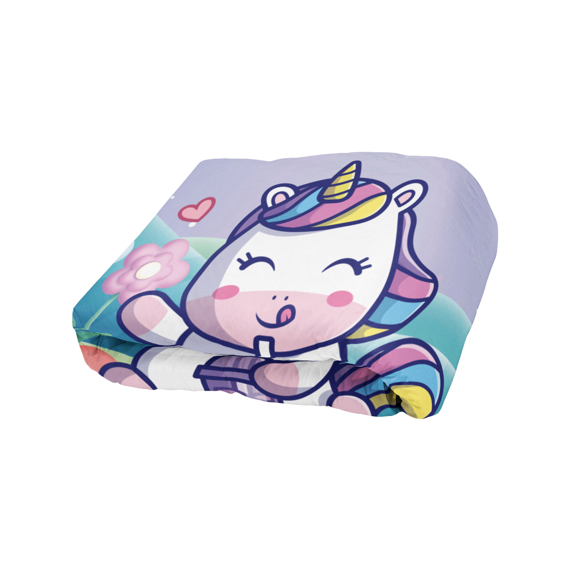 Cobija Manta Frazada Diseño de Unicornio Kawaii Ultra Suave y Ligera de Alta Calidad