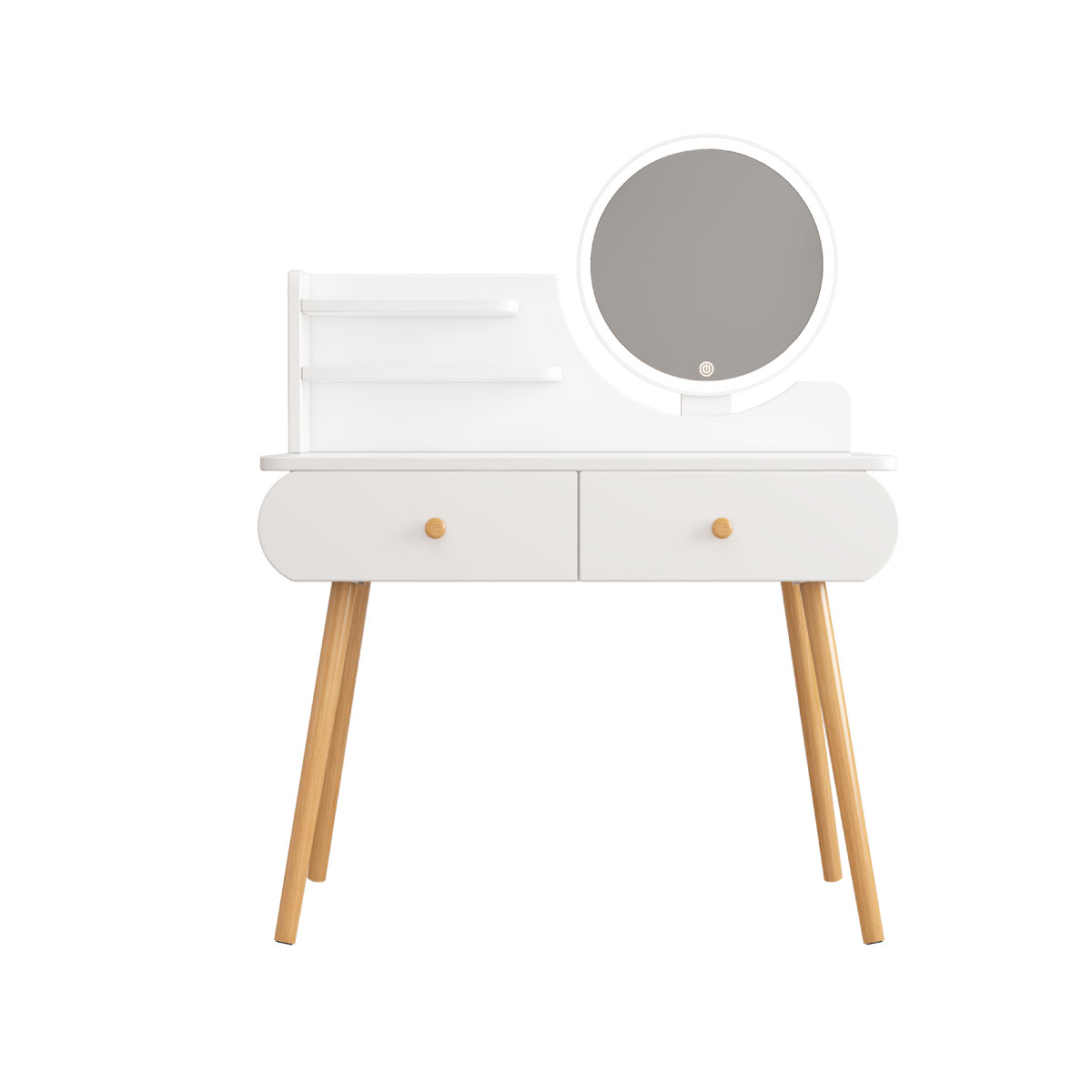 Buro Tocador Espejo Con Foco Comoda Minimalista Recamara