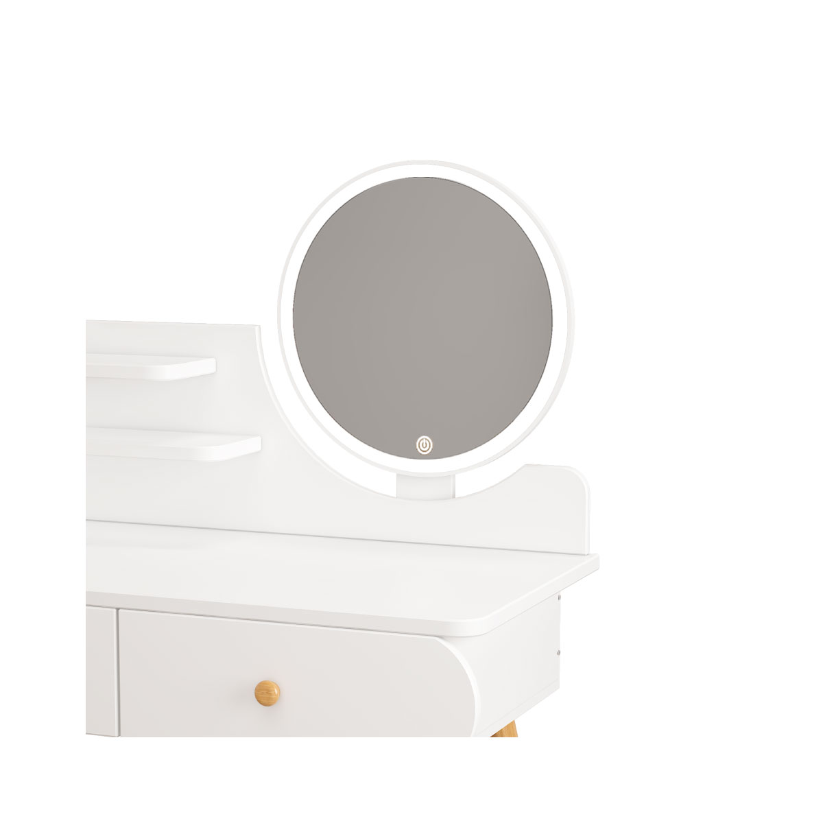 Buro Tocador Espejo Con Foco Comoda Minimalista Recamara