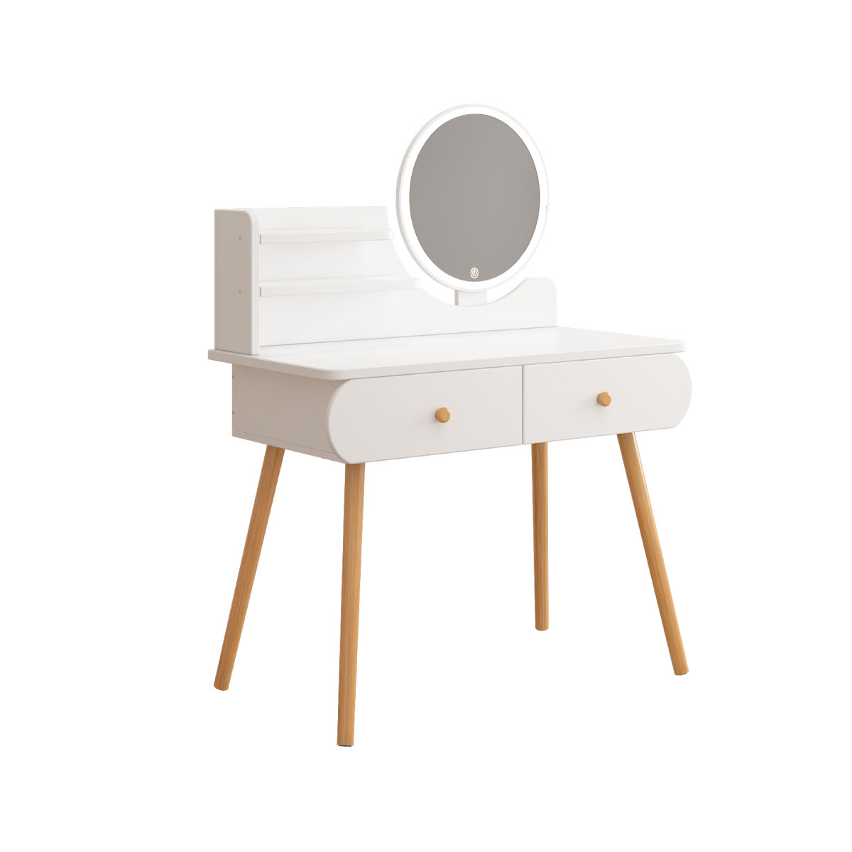 Buro Tocador Espejo Con Foco Comoda Minimalista Recamara