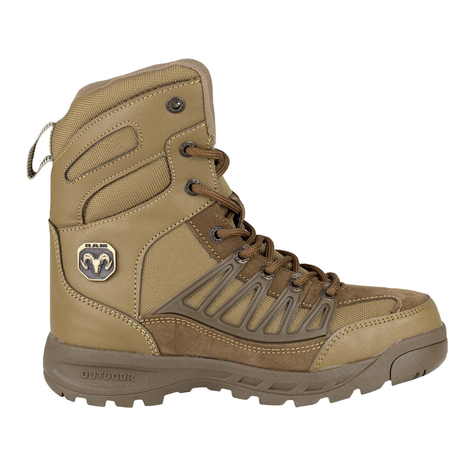 Bota Tactica Con Casquillo Industrial Hombre Ram 9456 Coyote