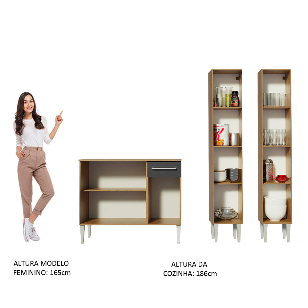 Cocina Integral Completa Modular Madesa Emilly Front MN 02