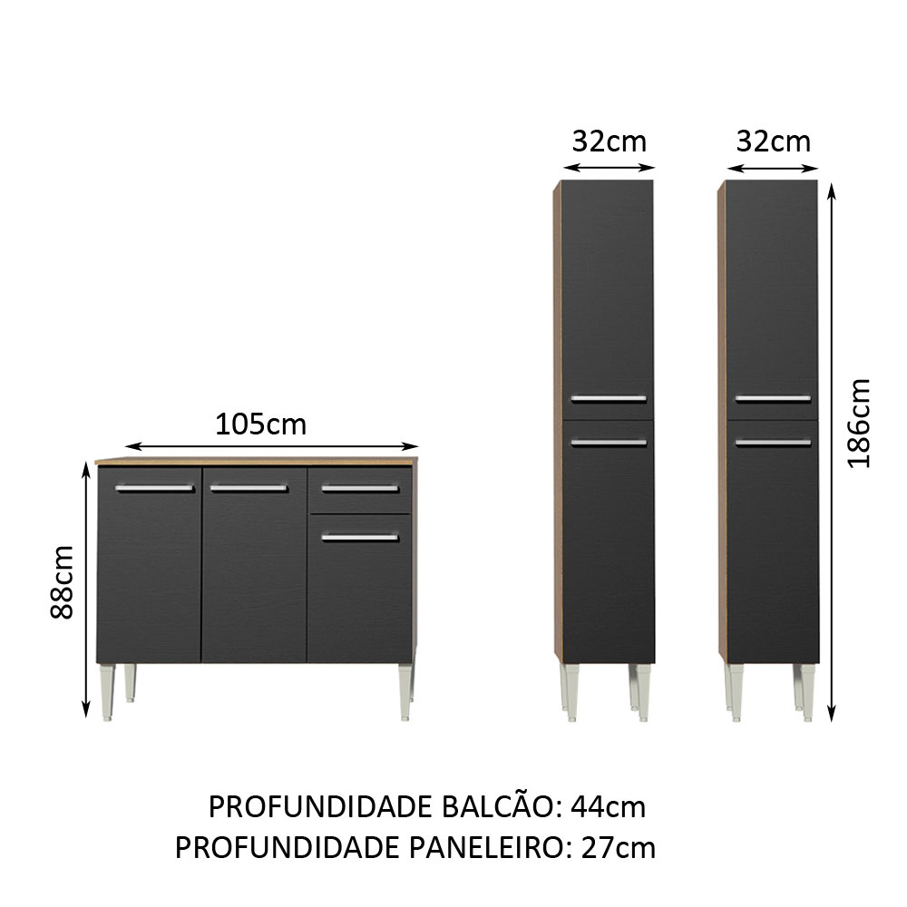 Cocina Integral Completa Modular Madesa Emilly Front MN 02