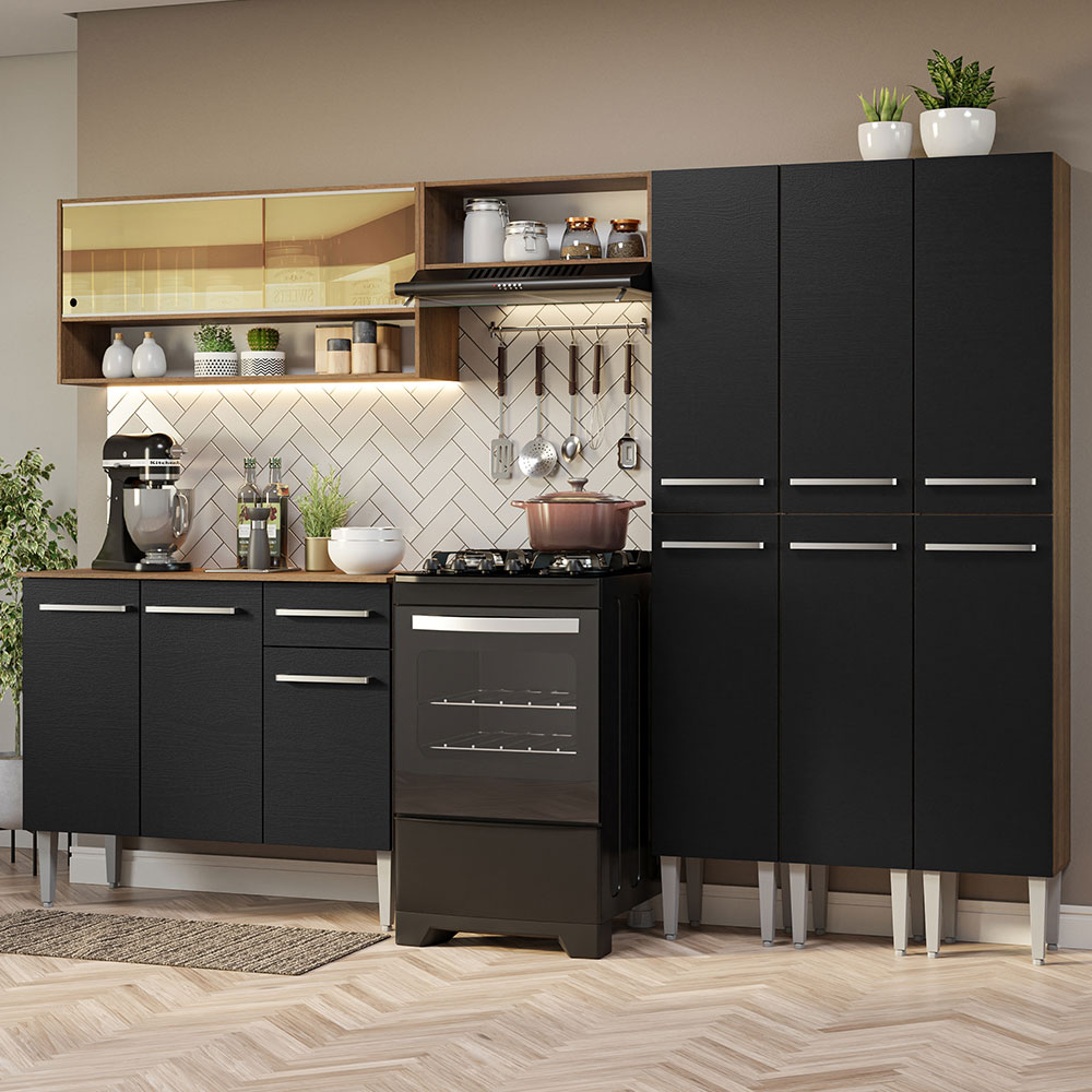 Cocina Integral Completa Modular Madesa Emilly 261cm MN 08