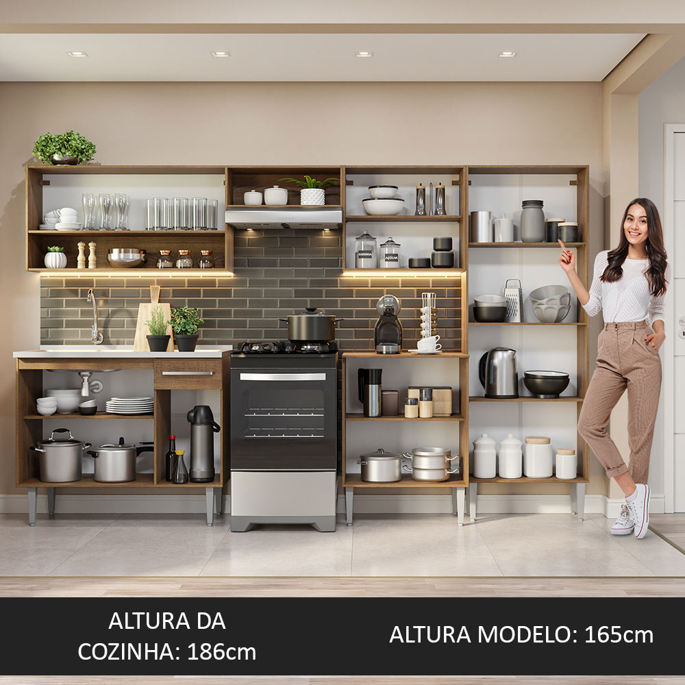 Cocina Integral Completa Modular Madesa Emilly Con Tarja MM 09