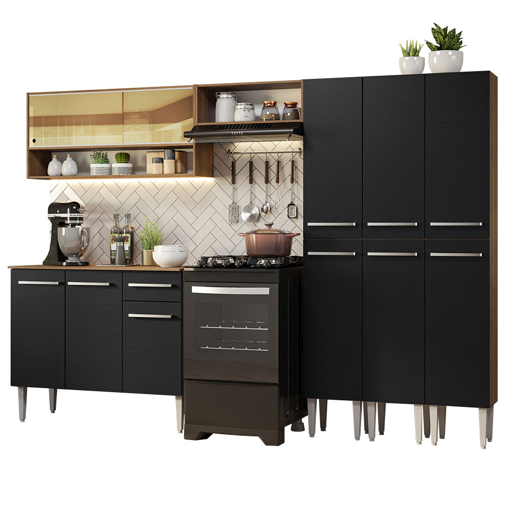 Cocina Integral Completa Modular Madesa Emilly 261cm MN 08