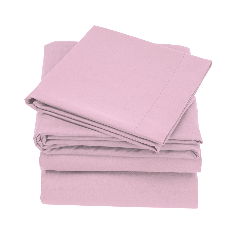 Juego Sábanas Suavitec Plus Rosa King Size Concord