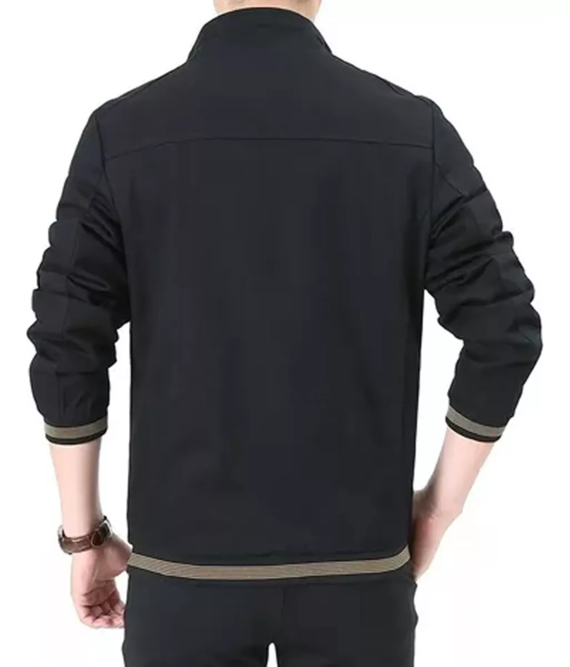 Chamarra Con Forro De Felpa Termica Para Hombre Casual