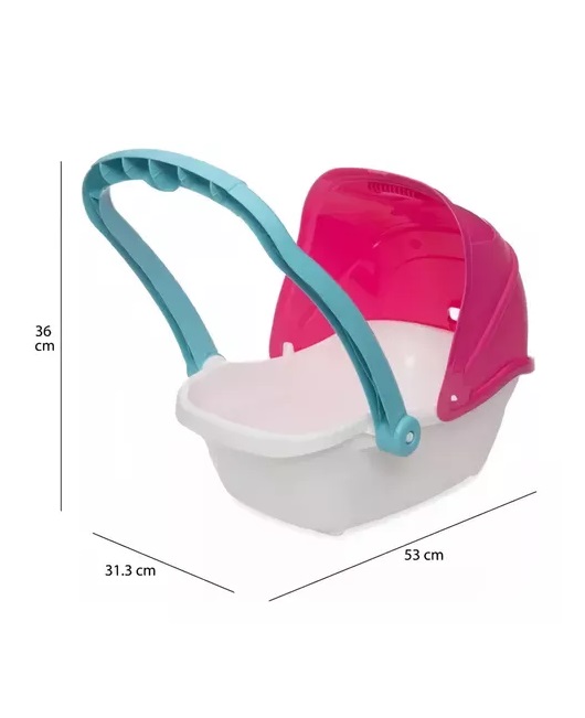 Carriola Para Muñecas Prinsel Mommy Asa Reversible Turquesa