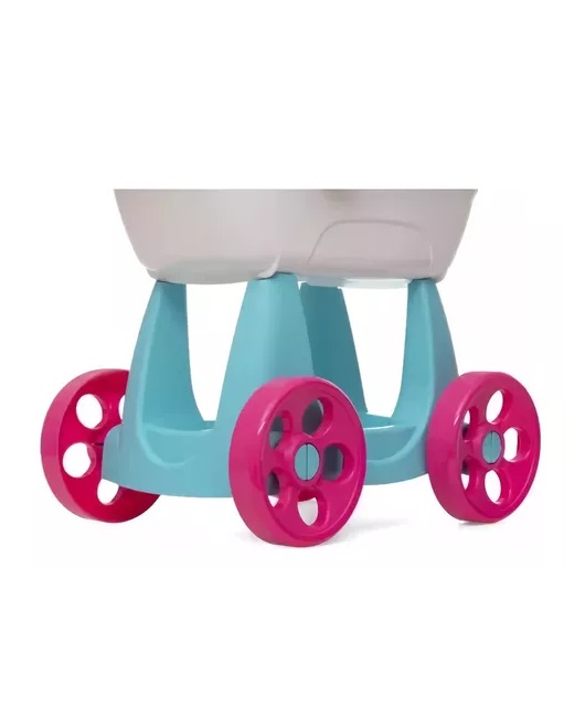 Carriola Para Muñecas Prinsel Mommy Asa Reversible Turquesa