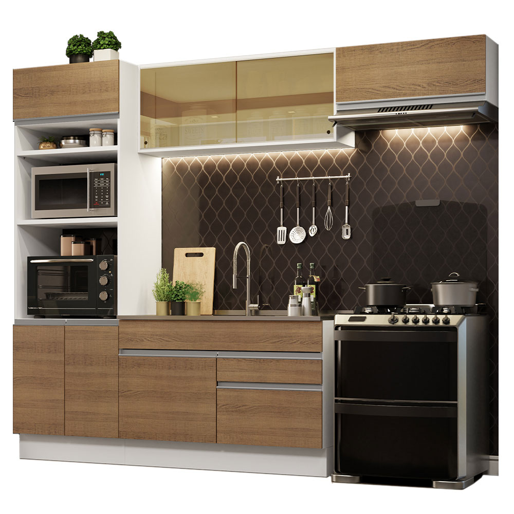 Cocina Integral Completa Modular Madesa Glamy 270cm BM 11