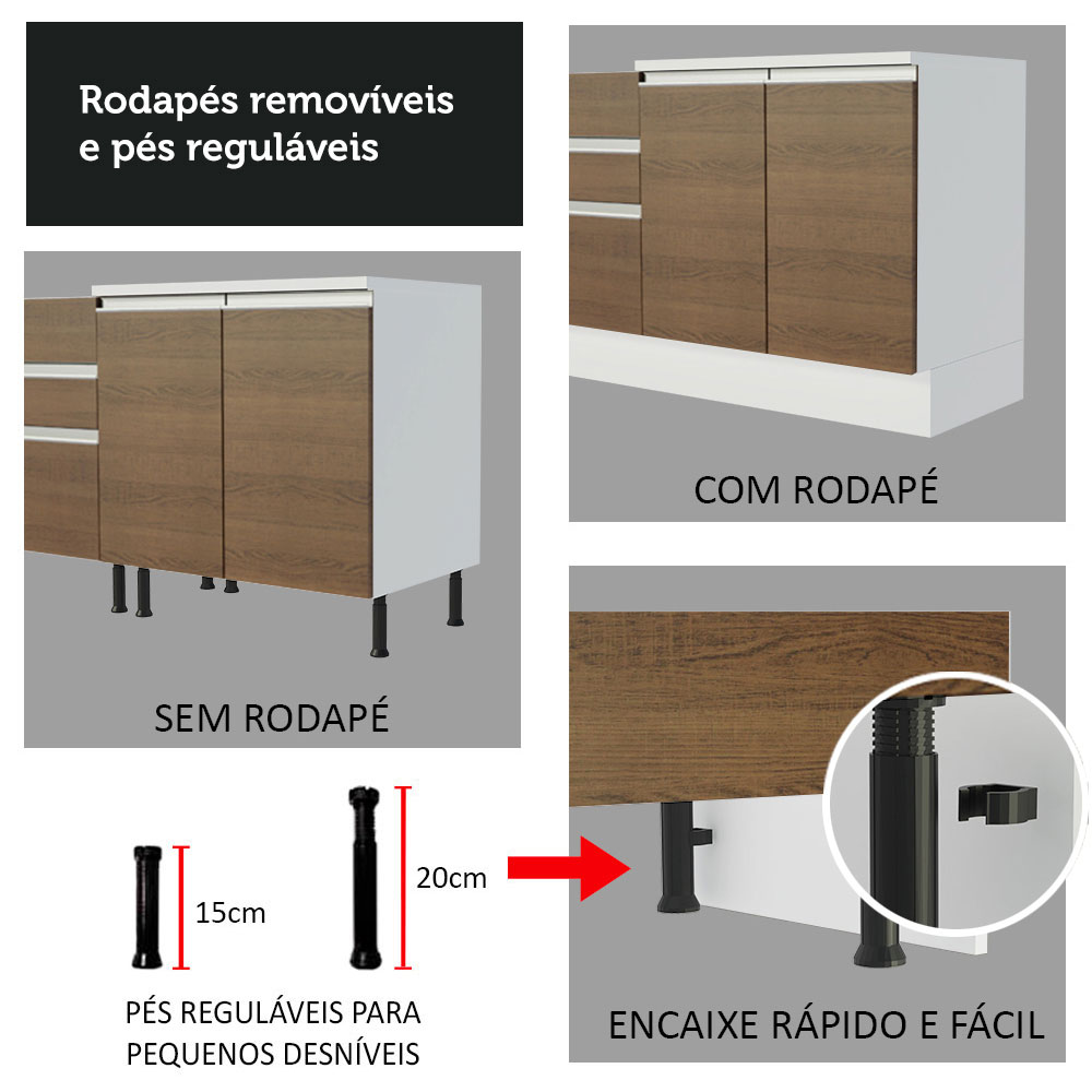 Cocina Integral Completa Modular Madesa Glamy 270cm BM 11