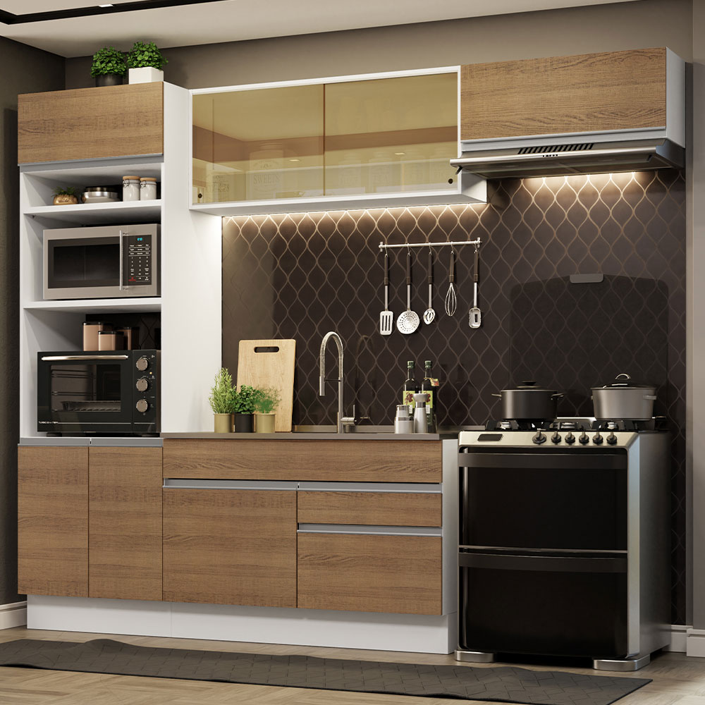Cocina Integral Completa Modular Madesa Glamy 270cm BM 11