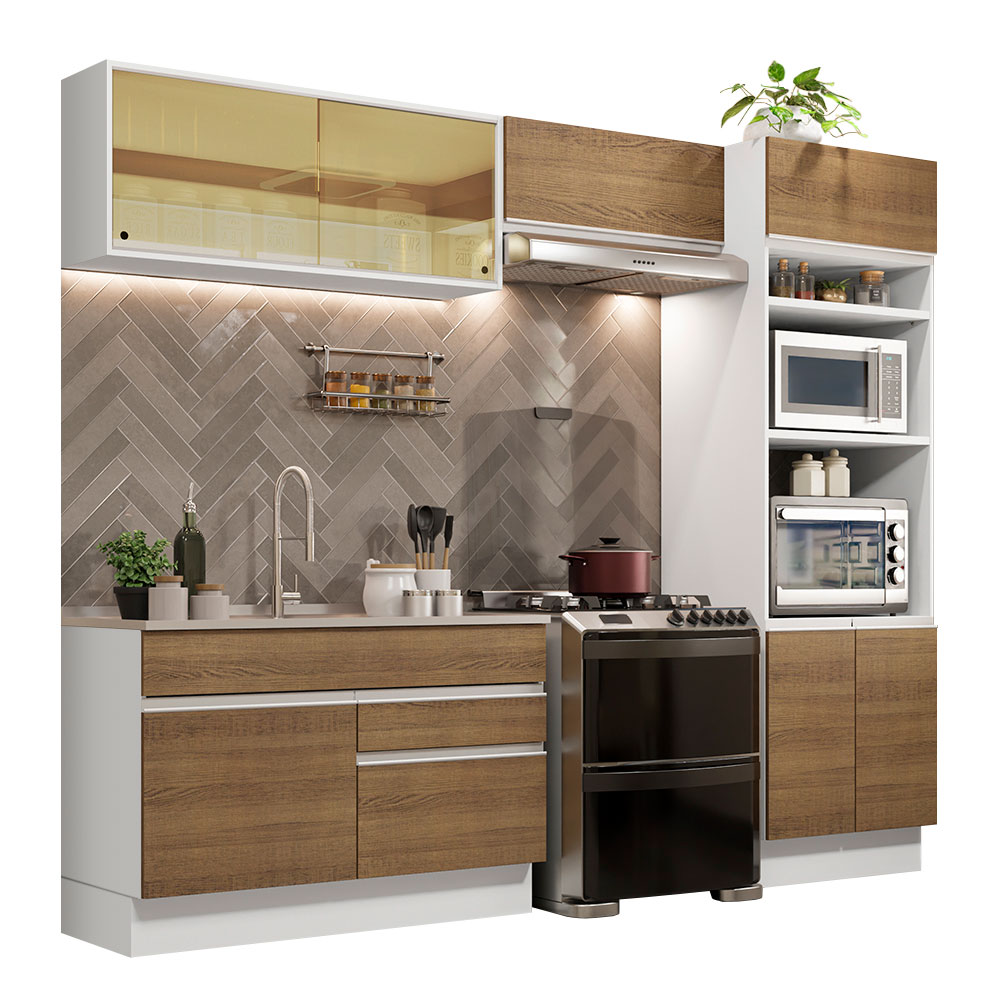 Cocina Integral Completa Modular Madesa Glamy 270cm BM 12