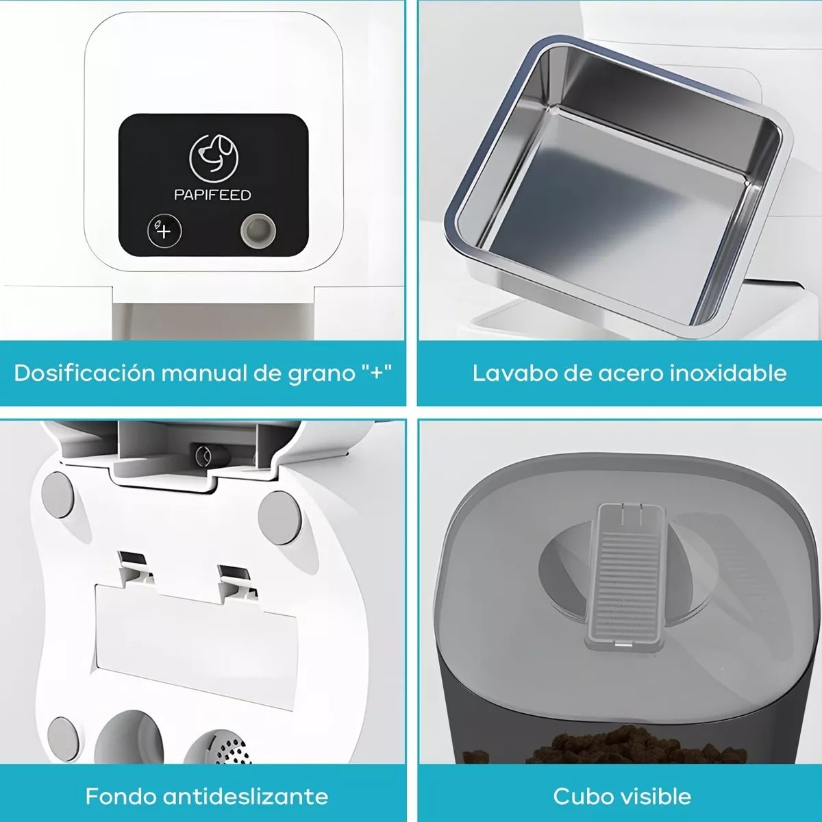 Dispensador De Comida Perros Comederos Para Perros 6l