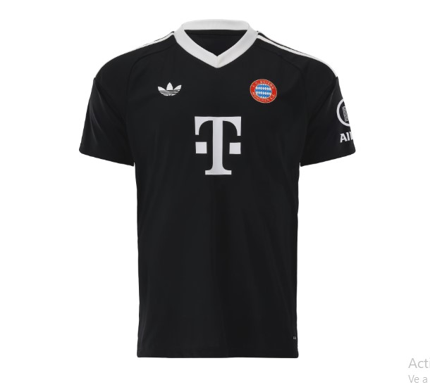Nuevo! Jersey Bayern Munich Munchen 2024/2025 Portero Arquero Negro Parche Bundesliga Talla L