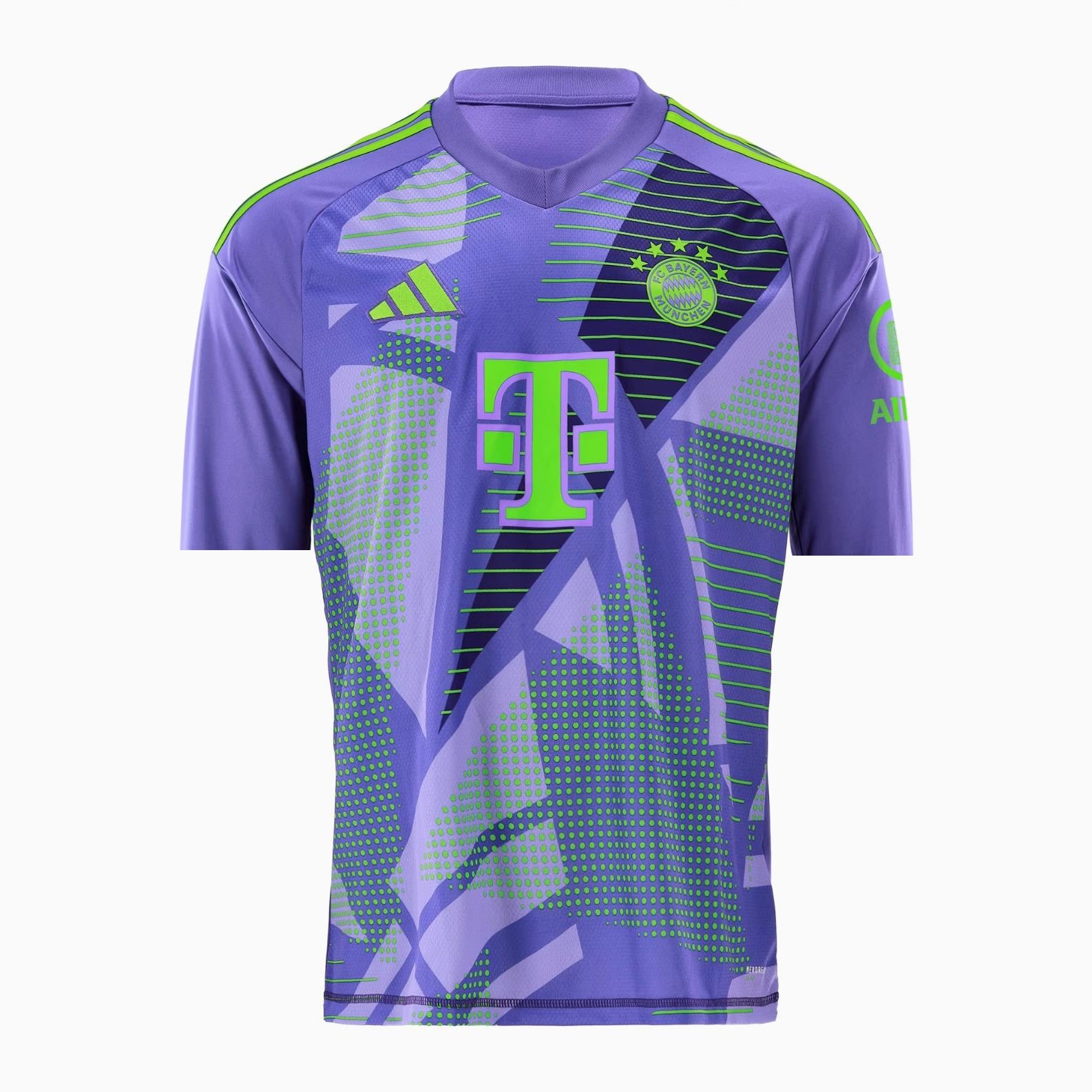 Nuevo! Jersey Bayern Munich Munchen 2024/2025 Portero Arquero Morado Parche Bundesliga Talla XL