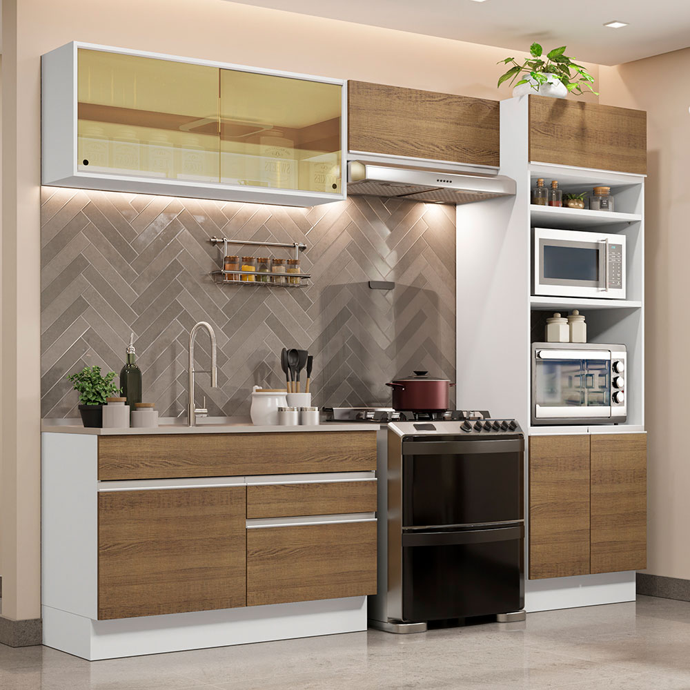 Cocina Integral Completa Modular Madesa Glamy 270cm BM 12