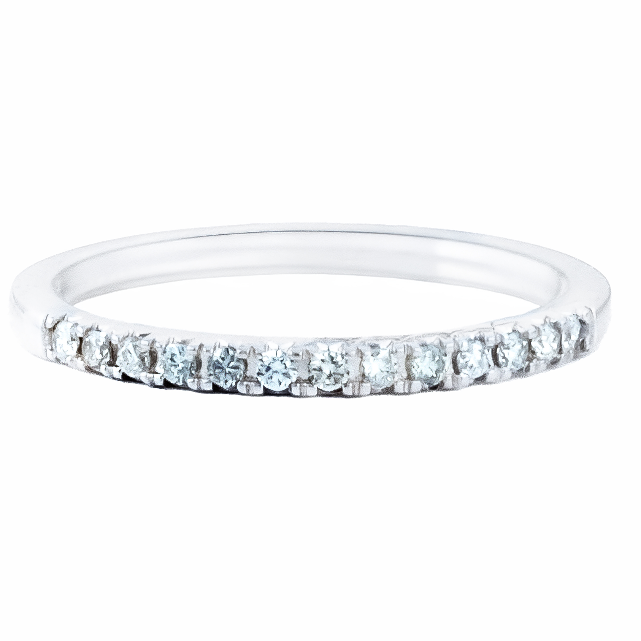 Churumbela Diamantes en Oro Blanco 14K. Oro Fino Joyería.