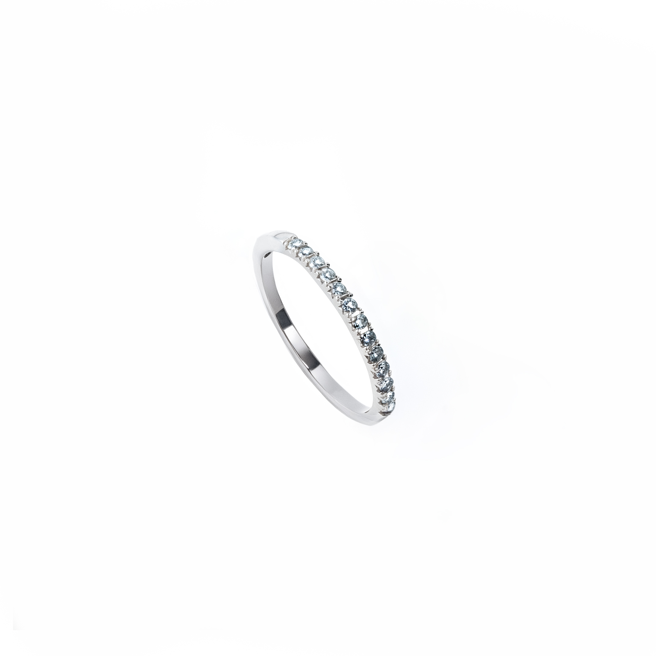 Churumbela Diamantes en Oro Blanco 14K. Oro Fino Joyería.
