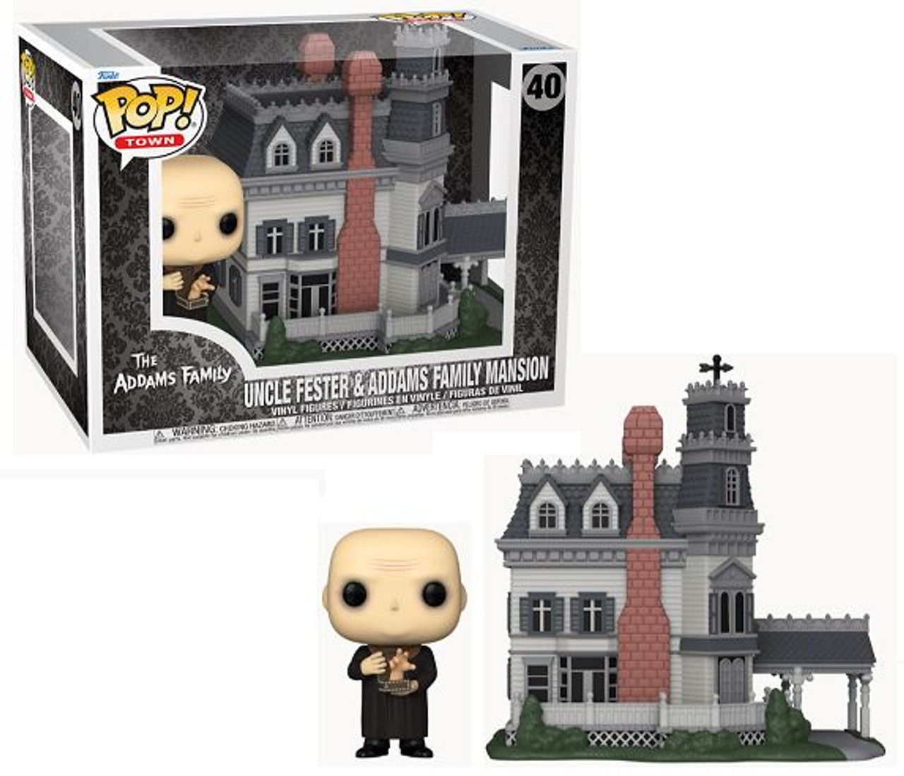 Funko Pop Home Deluxe - Addams Family Uncle Fester & Addams Family Mansion #40