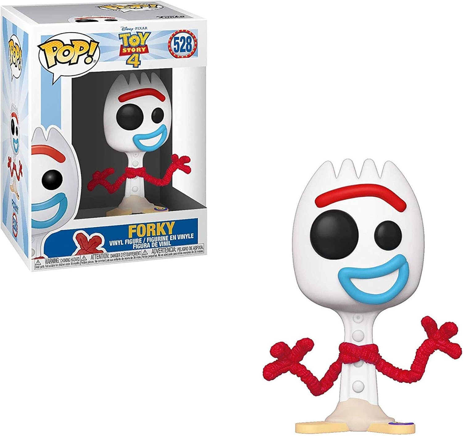 Funko Pop! Vinyl: Disney Pixar: Toy Story 4: Forky - Disney Pixar: Toy Story - Figura de Vinilo Coleccionable 