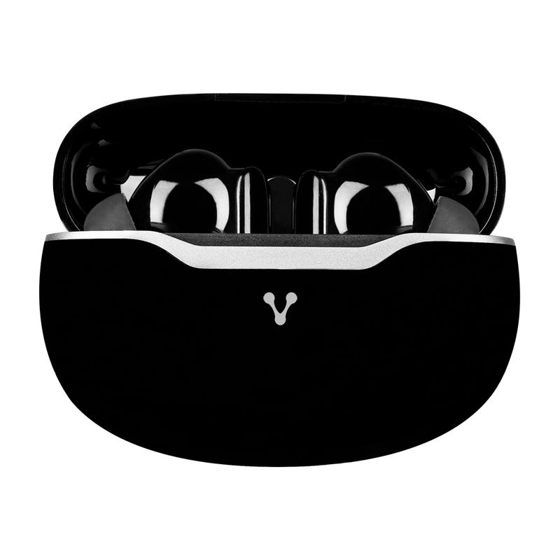 Audifonos Vorago EARBUD BT 5.3 TWS APLIC. TUYA 6 hrs +3 cargas Tactil usb Negro