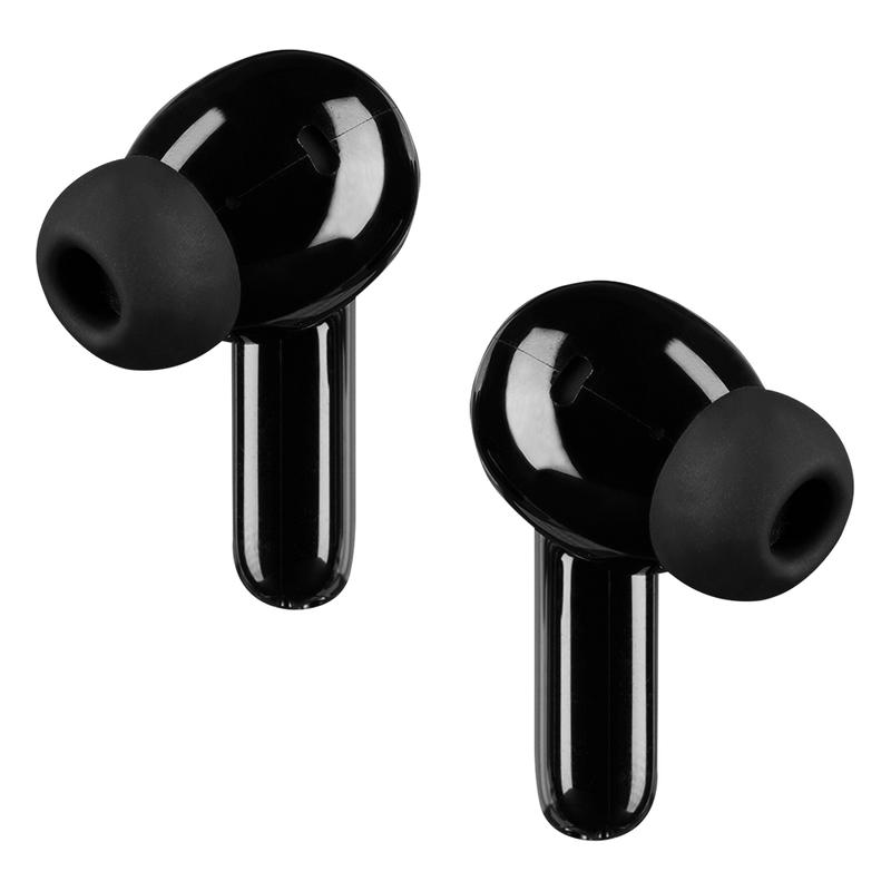 Audifonos Vorago EARBUD BT 5.3 TWS APLIC. TUYA 6 hrs +3 cargas Tactil usb Negro