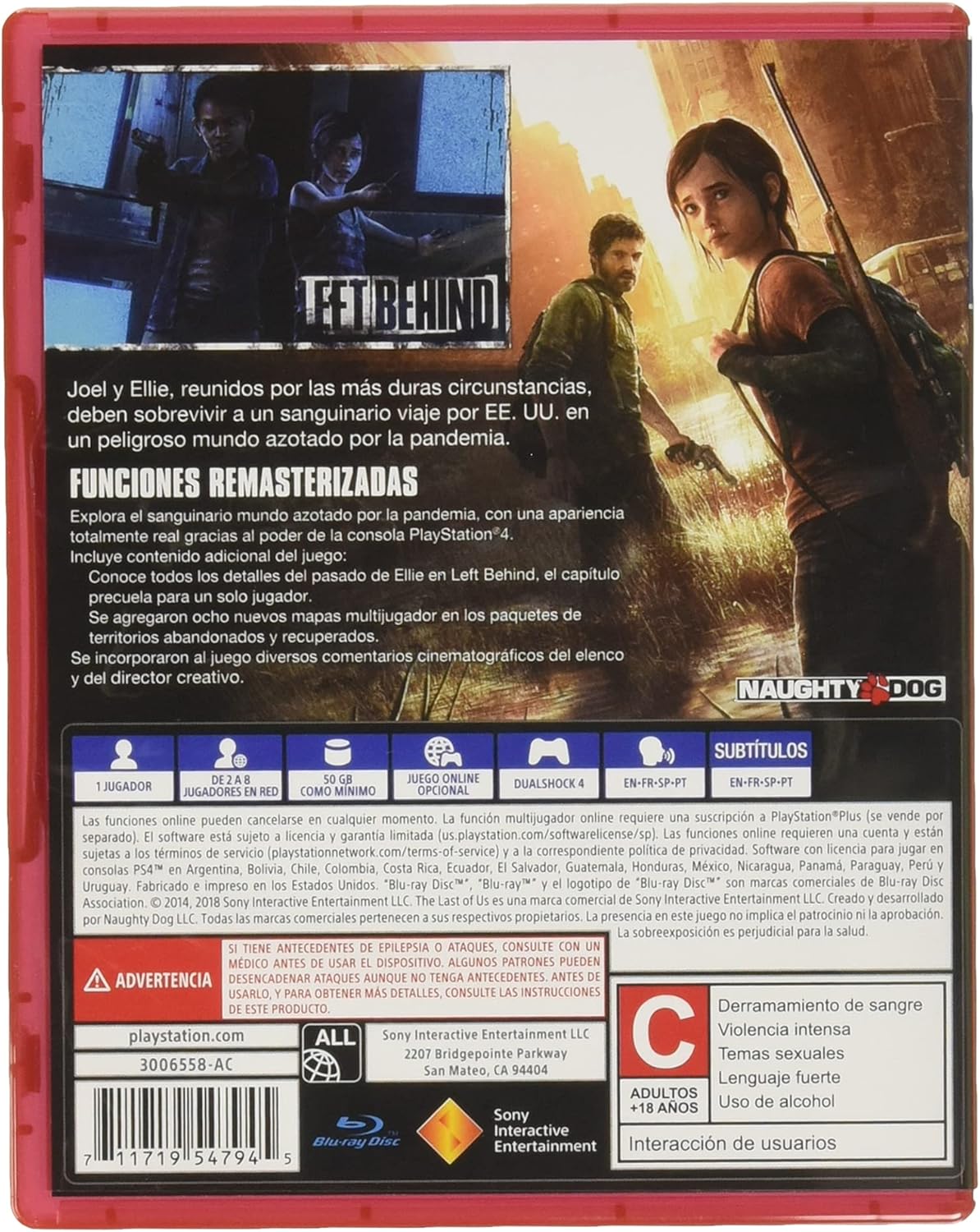The Last Of Us  - Ps4 - Hits - Remastered