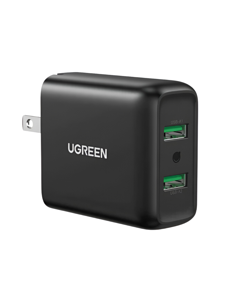 UGREEN Cargador 2 en 1 Carga Rápida 18W Negro