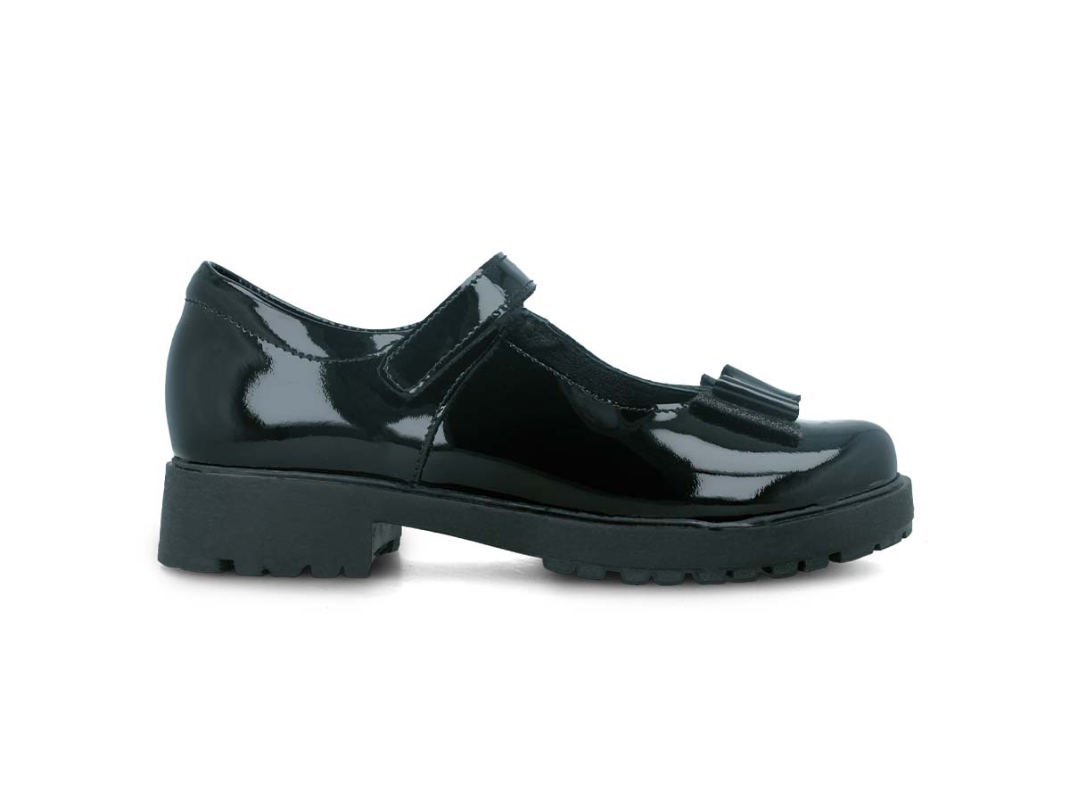 Zapatos Escolares Zapakids Charol Negro 93437 Niña .
