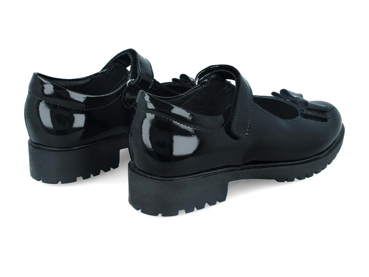 Zapatos Escolares Zapakids Charol Negro 93437 Niña .
