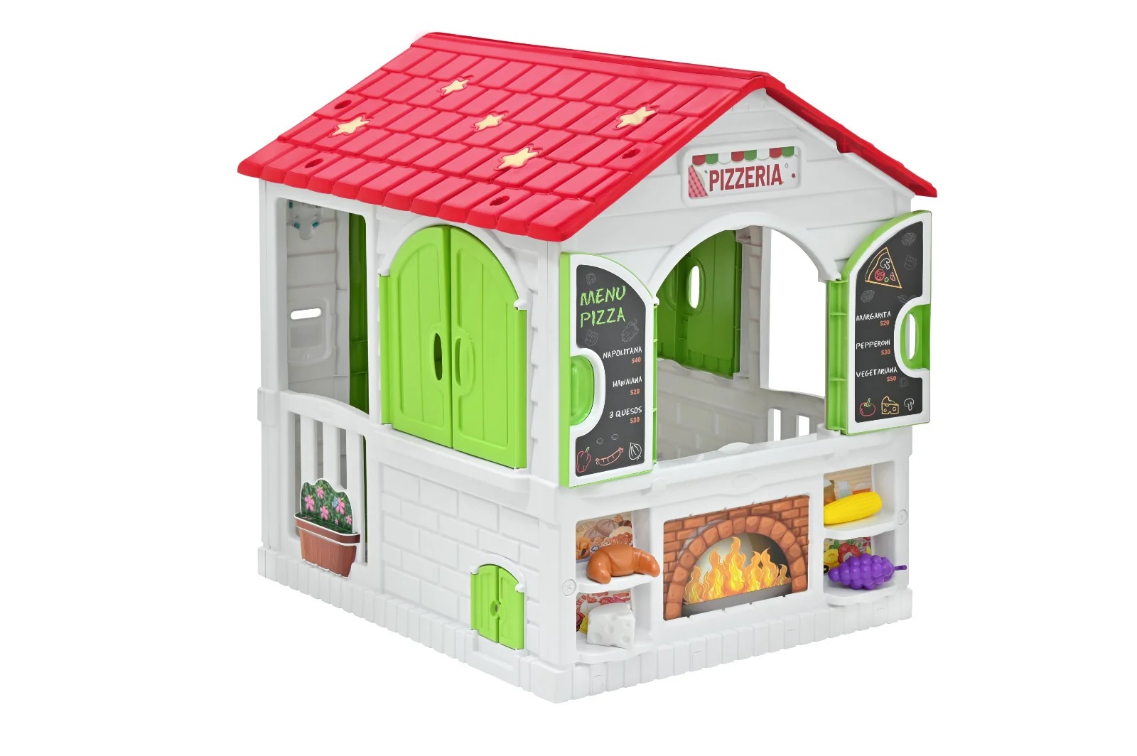 Juguete Casita Playhouse Prinsel 2 En 1 Unisex Luz Y Sonidos Verde