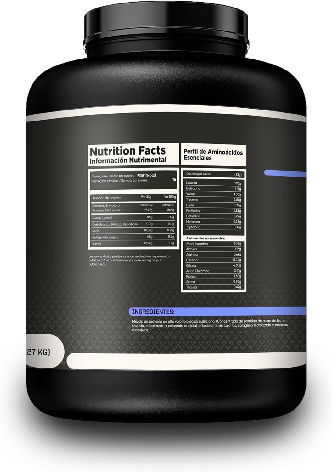 Proteína Femme mujer whey zero carbs 5lbs con Colágeno hidrolizado Diamondtech FRESA