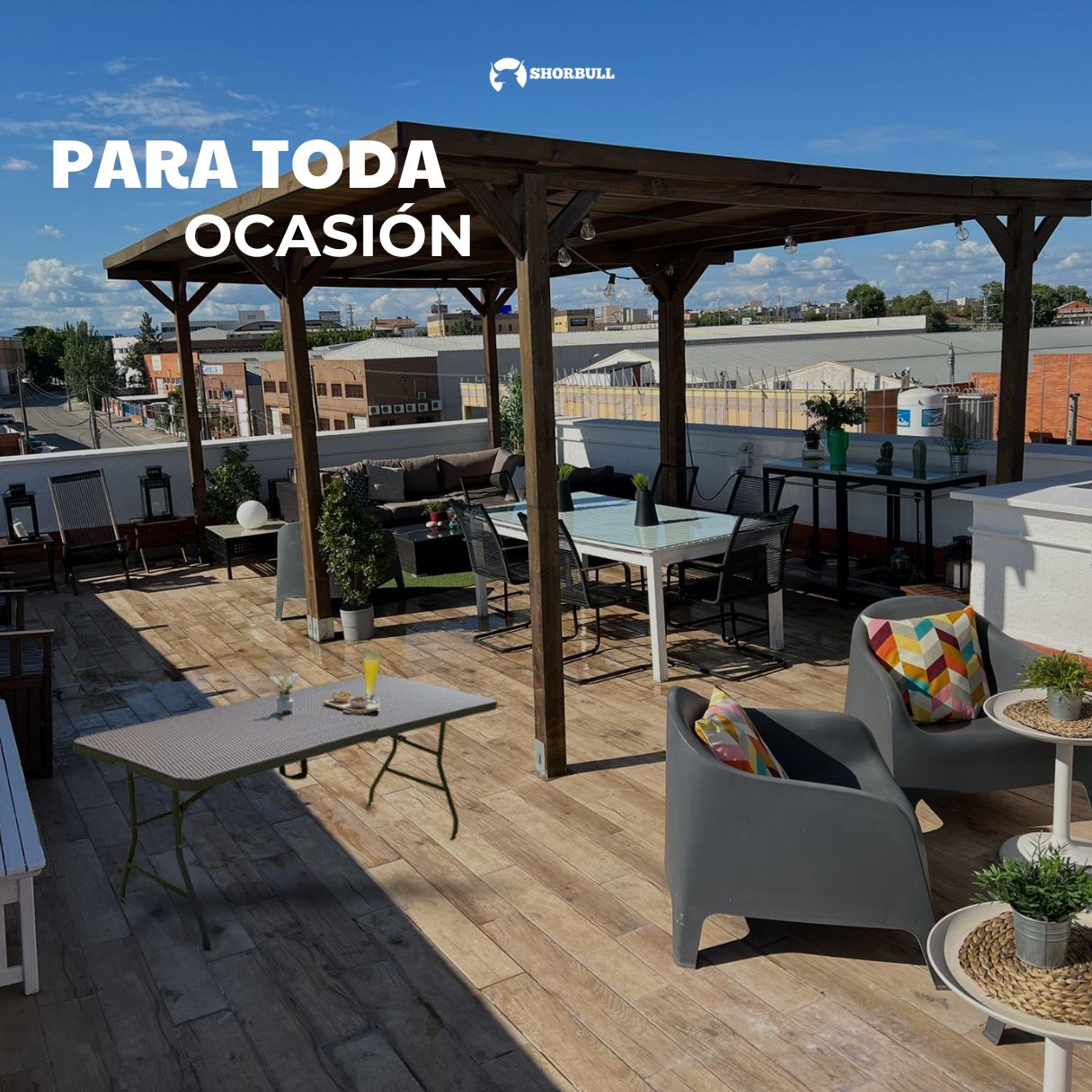 Tablón plegable rattan rectangular Shorbull 180cm resistente Reforzada Exterior Jardín