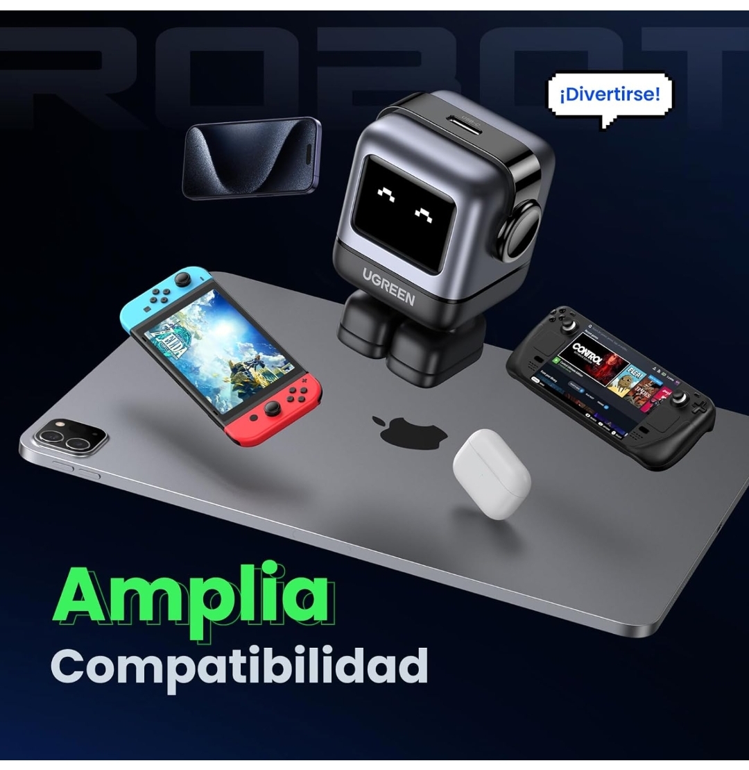 Cargador Tipo C Carga Rápida 30W, Cargador USB C Pantalla de Carga Inteligente
