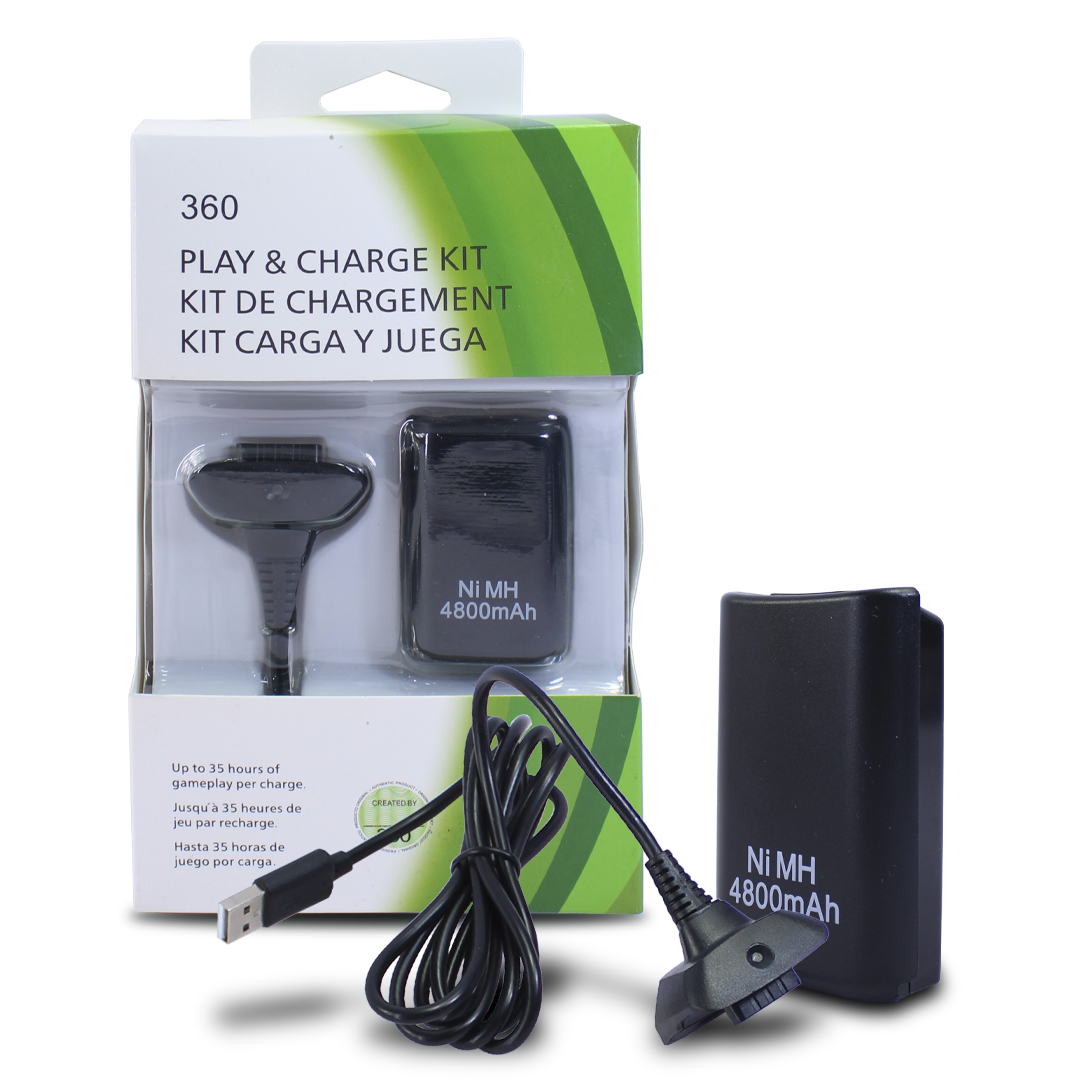 Cable Cargador Y Bateria Recargable Para Control 360