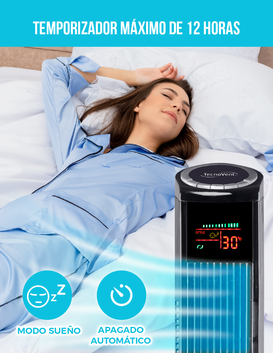 VENTILADOR DE TORRE TECNOVENT 46 PULGADAS CON CONTROL REMOTO