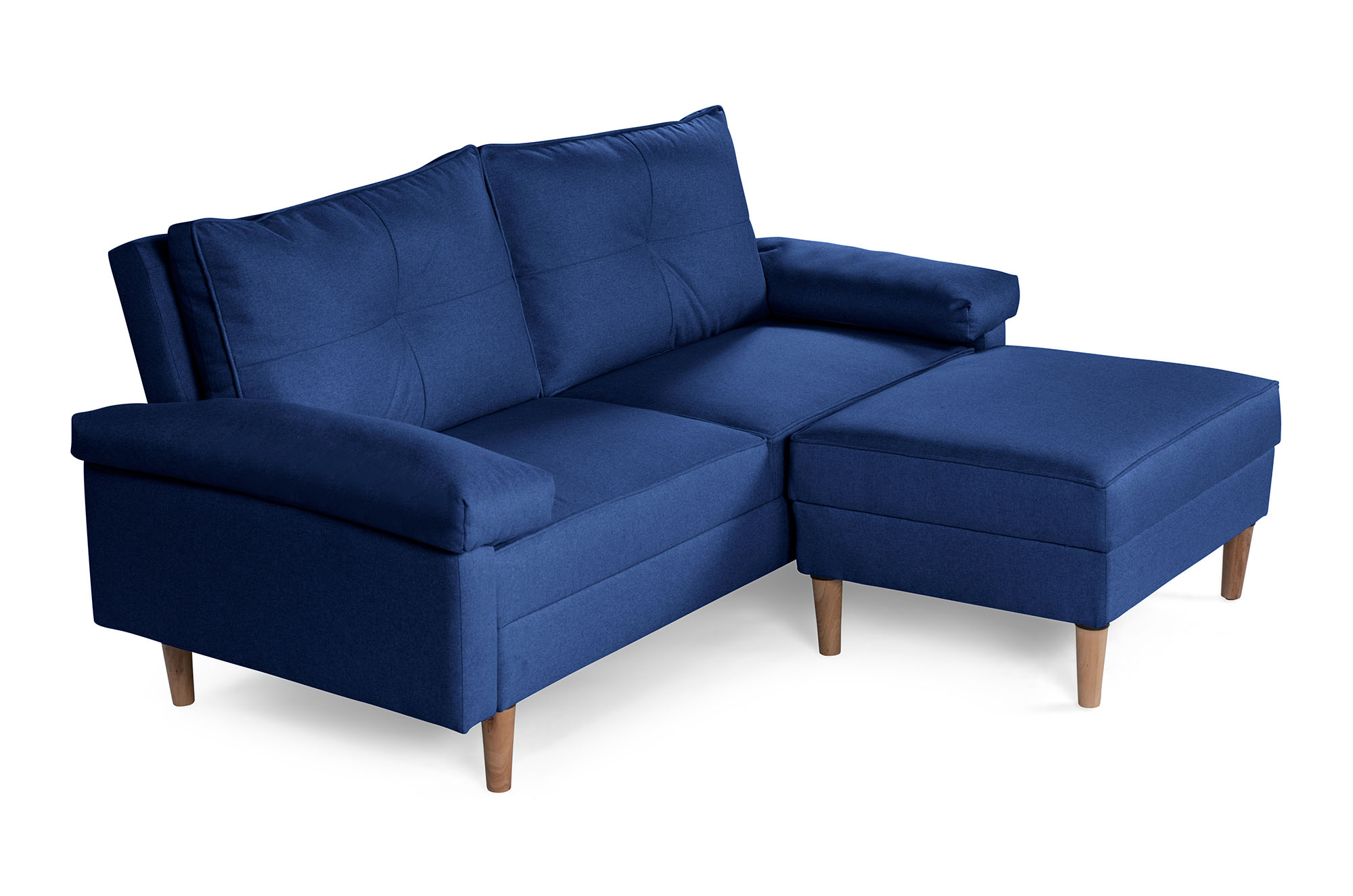 Sala Modular Casanova Azul Makora Essentials de lino reversible