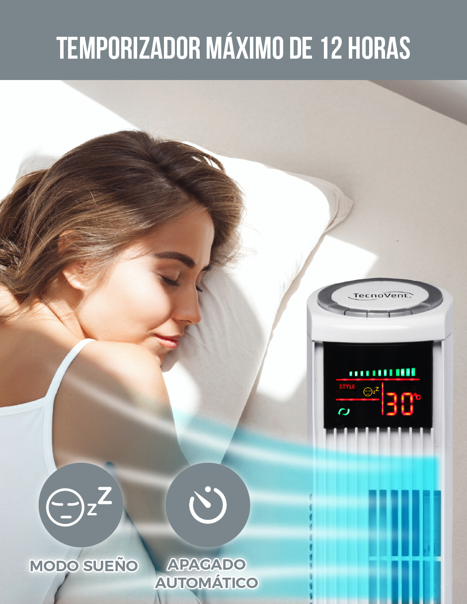 VENTILADOR DE TORRE TECNOVENT 36 PULGADAS CON CONTROL REMOTO