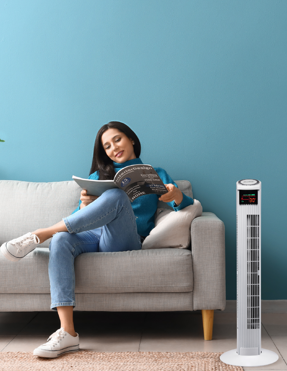 VENTILADOR DE TORRE TECNOVENT 36 PULGADAS CON CONTROL REMOTO