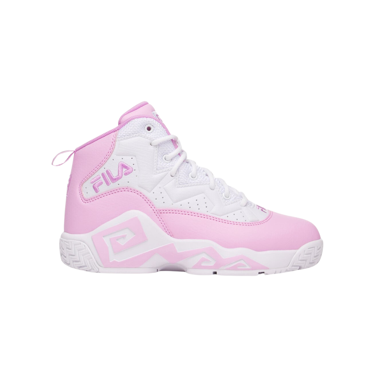 Tenis Bota Fila Mb Blanco Rosa de Dama Original