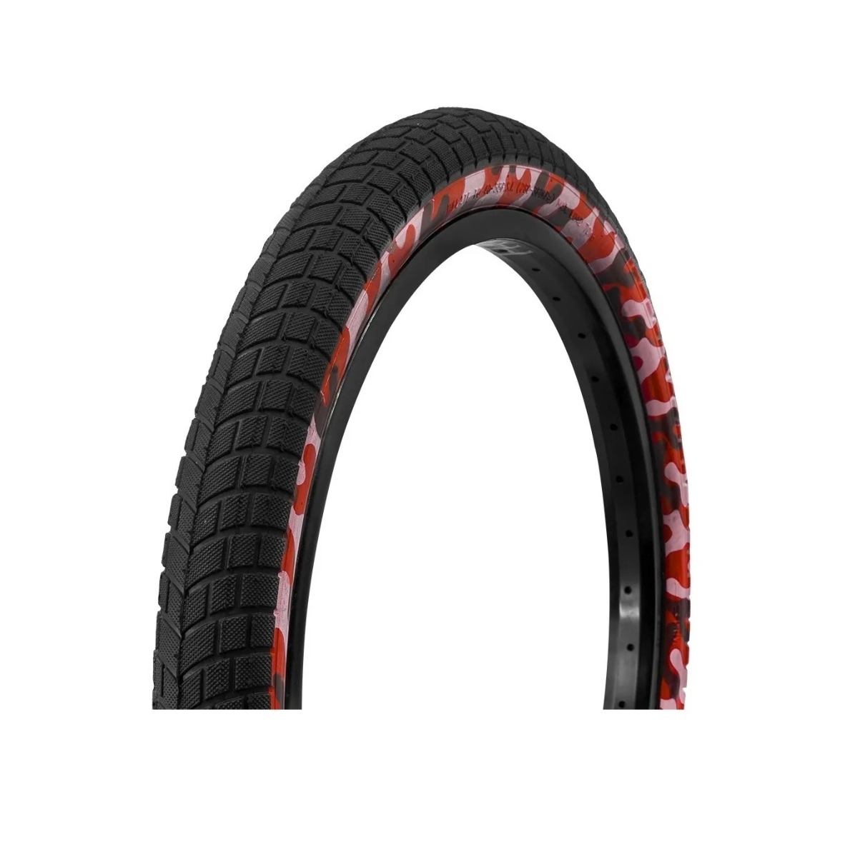Dos Llantas C/ Cámaras 20 X 2.125 Camuflaje R-20 BMX Cross Rojo ENDY