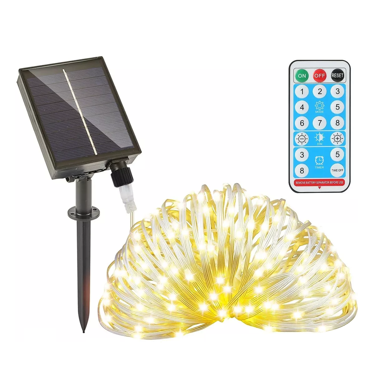 Serie Luces Solares Exterior 800 Led 100 M