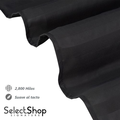Juego De Sabanas Matrimonial Egipcian Premium 2,800 Hilos NEGRO