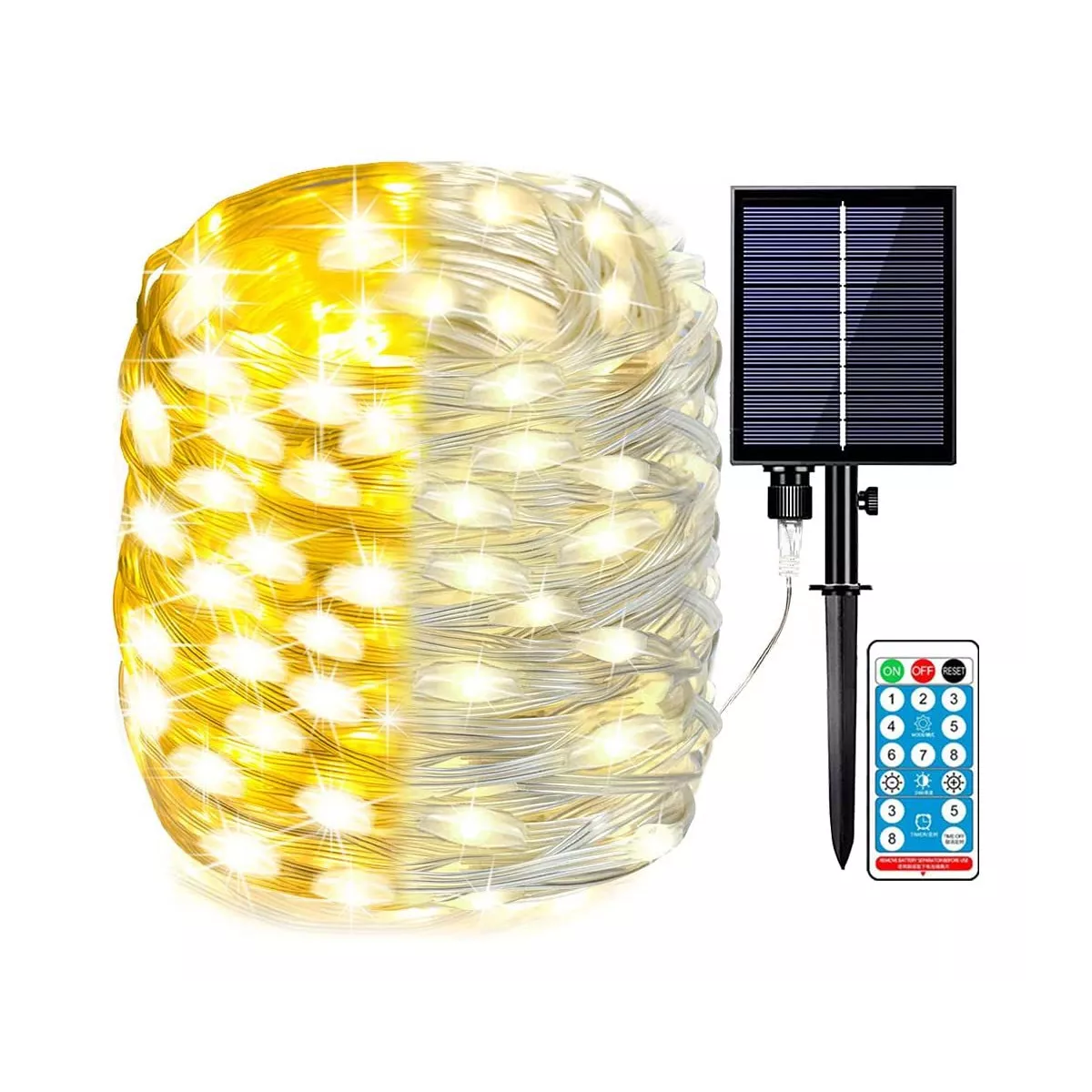 Serie Luces Solares Exterior 800 Led 100 M