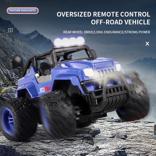 Carro De Control Remoto Monster Rider Todo Terreno Camioneta AZUL