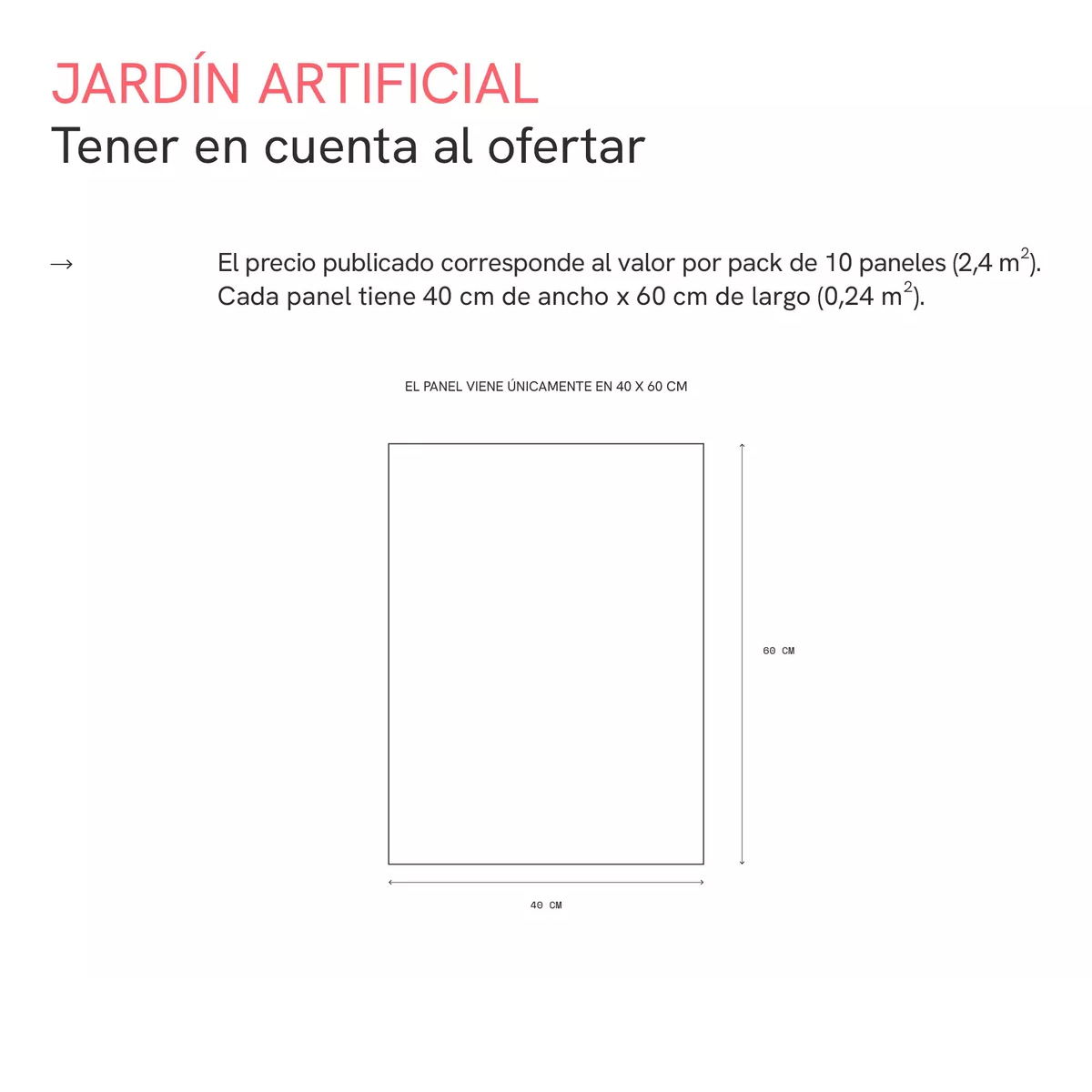 Kit 10 Pzas Planta Artificial Jardin Vertical Follajes 40x60 Verde Claro