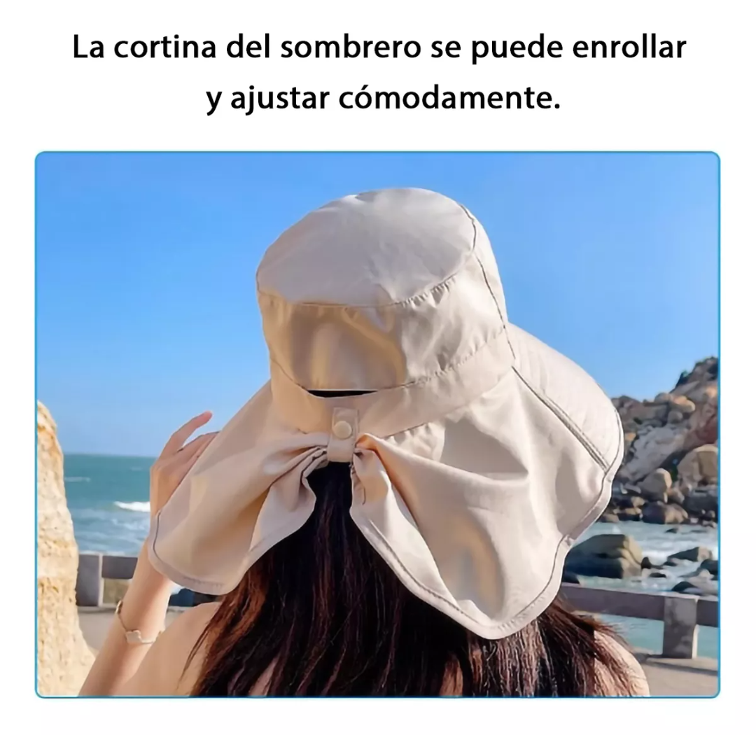 Sombrero Para Sol Gorras Mujer Playa Visera Protección Uv