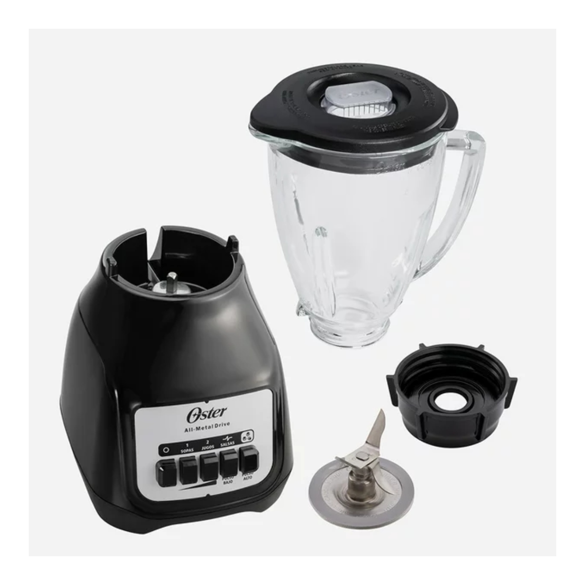 Licuadora Oster con vaso de vidrio